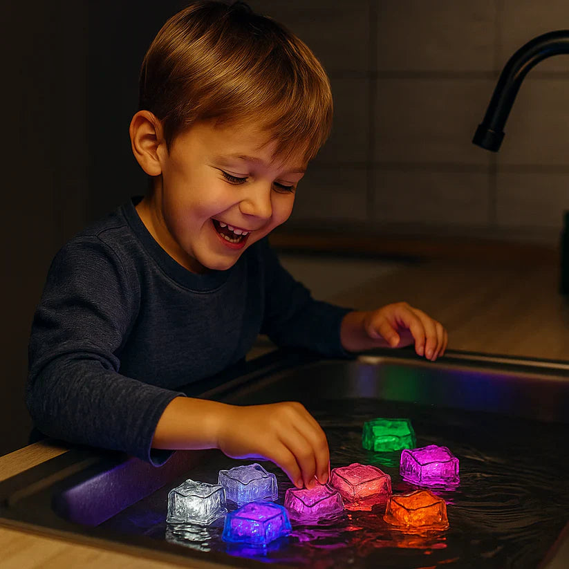 Ledsen™ CubeLights: Waterproof Multicolor Flashing Glow Cube Lights ...