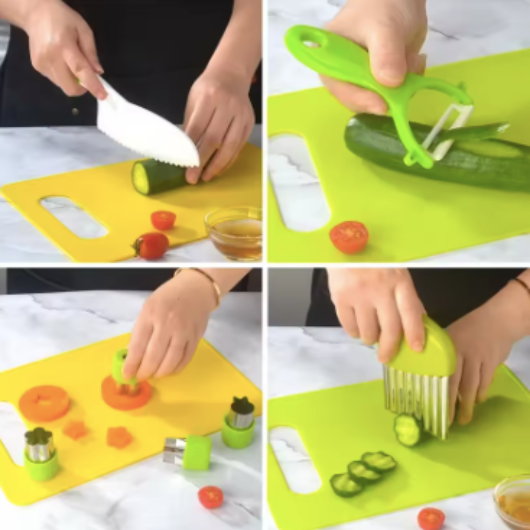 Kletshuts™ KidsKitchen: Safe Cutting Play Kids Kitchen Toy Set ...