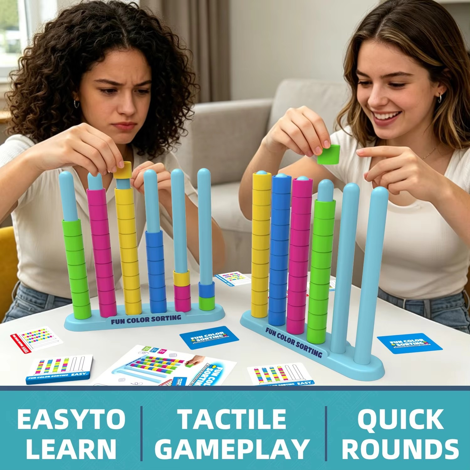 Kletshuts™ ColorStack: Color Stacking Game Challenge Kids Toy – Emiblue ...