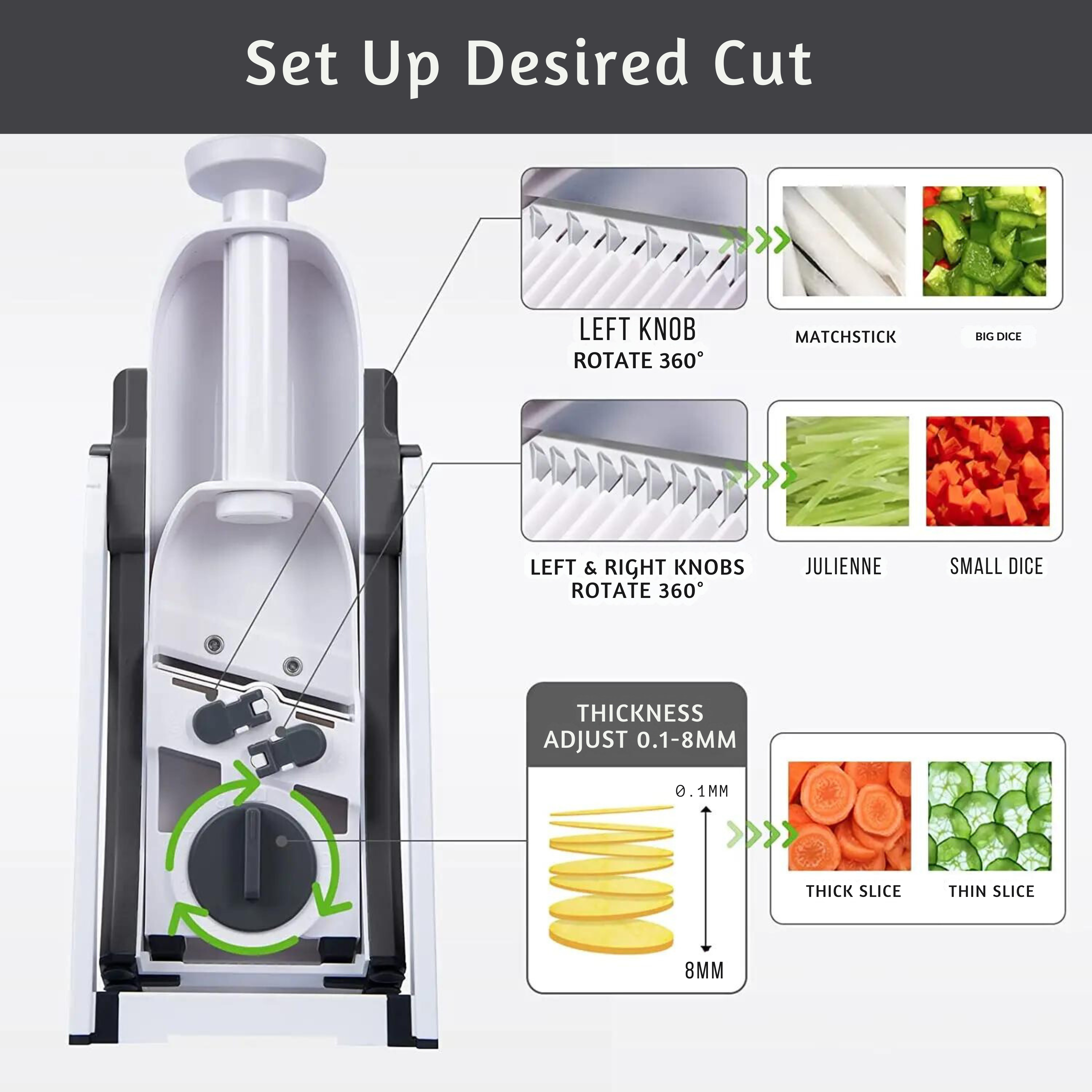 Globetrek° VeggieSlicer: Vegetable Master Slicer