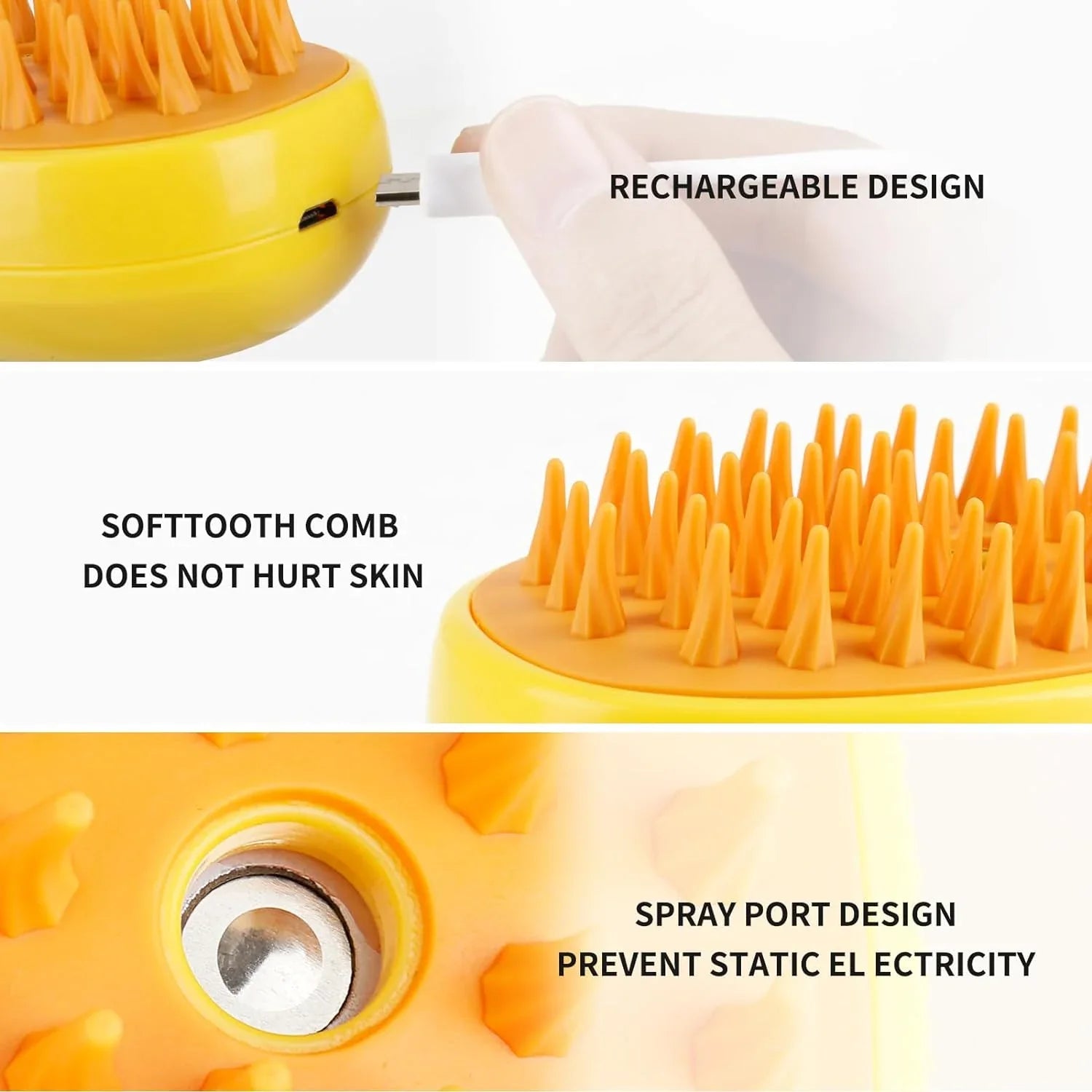 DogCatFri™ SteamBrush: Steam Pet Grooming Brush