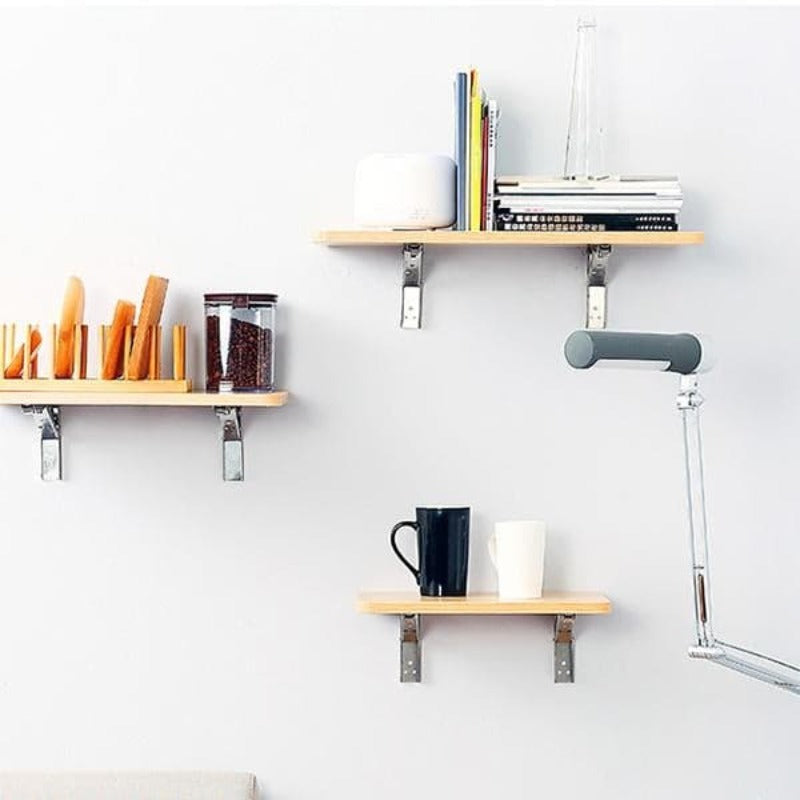 GlideHold® EasyFold 1+1 FREE: Foldable Shelf Brackets