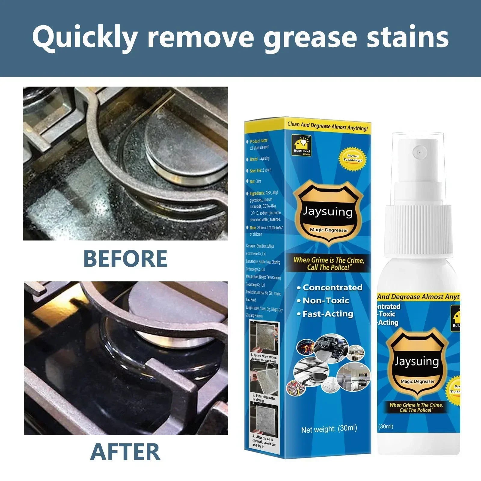 Cleaner Pro° AntiGrease 1+1 FREE: Grease Remover Spray