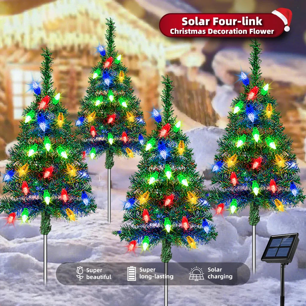 Ledsen™ MiniTree: Solar LED Christmas Mini Tree For Pathways – Emiblue ...