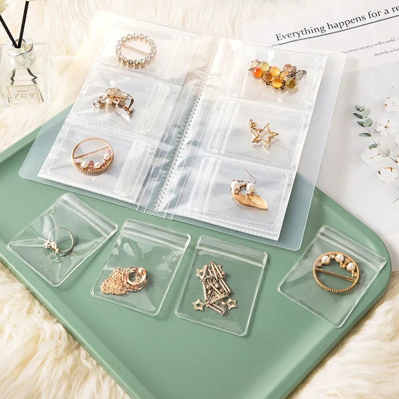 Jewelance™ JewelryBook: Transparent Jewelry Storage Book Set