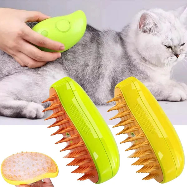 DogCatFri™ SteamBrush: Steam Pet Grooming Brush